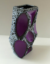 Load image into Gallery viewer, LARGE Vintage 1970s West German Purple Fat Lava Vase: ROTH KERAMIK. 26 cm
