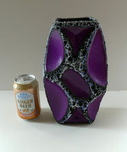 Load image into Gallery viewer, LARGE Vintage 1970s West German Purple Fat Lava Vase: ROTH KERAMIK. 26 cm
