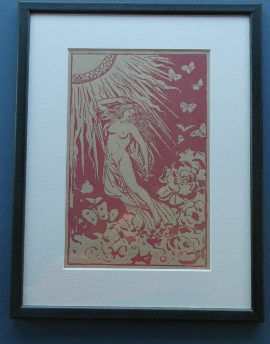 SCOTTISH ART. Rare 19th Century Zincograph by James Pittendrigh MacGillivray: Summer