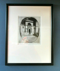 1899 D.Y. Cameron Pencil Signed Etching of Newgate (from the London Set)