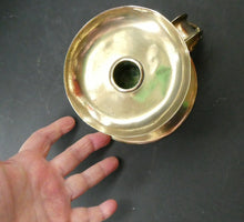 Load image into Gallery viewer, 1900s Antique Brass Arts and Crafts Candleholder or Chanberstick
