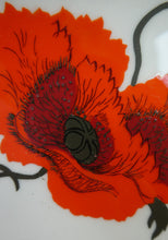 Load image into Gallery viewer, Susie Cooper Six Trios: Cups, Saucers and Sides Plates Cornpoppy Wedgwood
