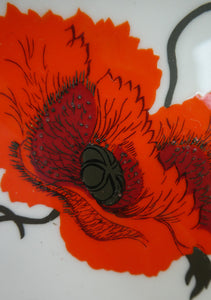 Susie Cooper Six Trios: Cups, Saucers and Sides Plates Cornpoppy Wedgwood