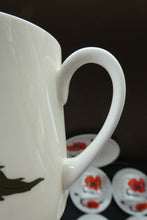 Load image into Gallery viewer, Susie Cooper Six Trios: Cups, Saucers and Sides Plates Cornpoppy Wedgwood
