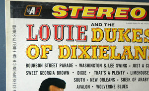 1960 Original LP by Lous Armstrong: Entitled "Louie and the Dukes of Dixieland"