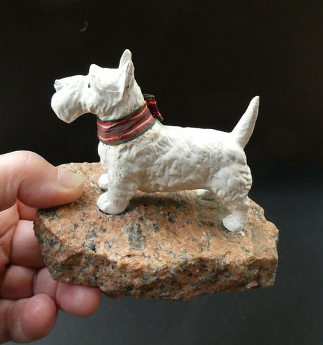 1930s Cold Painted Spelter Scottish Terrier Scottie Dog