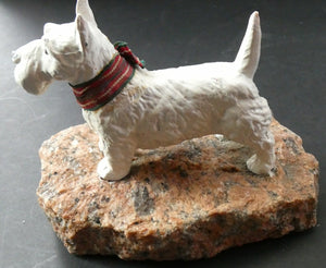 1930s Cold Painted Spelter Scottish Terrier Scottie Dog