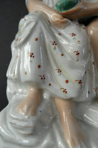 Antique 19th Century Staffordshire Figurine. Couple with a Nest 