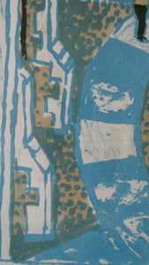Julian Trevelyan: ORIGINAL Limited Edition  Lithograph (1959 - 1962). CORPUS CHRISTI,  Cambridge. Pencil Signed