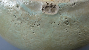 1940s UPCHURCH Large British Studio Art Pottery Bowl in Olive Green and Grey Tones