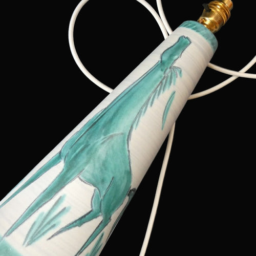 1960s Table Lamp by Mark Valcera, Suisse. Green Horse Design
