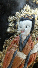 Load image into Gallery viewer,  1930s Art Deco Evening Bag or Purse with Chinese Embroidery. Fancy Clasp with Seed Pearls
