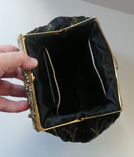 Load image into Gallery viewer,  1930s Art Deco Evening Bag or Purse with Chinese Embroidery. Fancy Clasp with Seed Pearls
