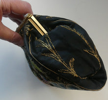 Load image into Gallery viewer,  1930s Art Deco Evening Bag or Purse with Chinese Embroidery. Fancy Clasp with Seed Pearls
