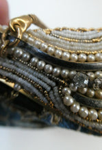 Load image into Gallery viewer,  1930s Art Deco Evening Bag or Purse with Chinese Embroidery. Fancy Clasp with Seed Pearls
