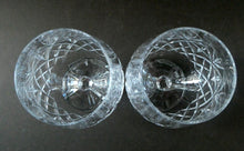 Load image into Gallery viewer, Matching PAIR of Cut Crystal Brandy Glasses. Height 4 1/4 inches 

