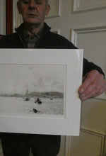 Load image into Gallery viewer, ORIGINAL ETCHING: William Lionel Wyllie (1851 – 1931)  THE OBAN REGATTA. Pencil Signed (1921)
