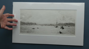 ORIGINAL ETCHING: William Lionel Wyllie (1851 – 1931)  THE OBAN REGATTA. Pencil Signed (1921)