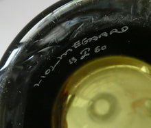 Load image into Gallery viewer, Per Lutken for Holmegaard. Olive-Grey Tubular Chimney Vase. Signed and dated 1960
