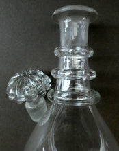 Load image into Gallery viewer, ANTIQUE GEORGIAN (1830s) Hand-Blown Hooped Neck Decanter with Original Stopper
