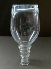 Load image into Gallery viewer, ANTIQUE GEORGIAN (1830s) Hand-Blown Hooped Neck Decanter with Original Stopper
