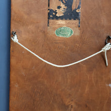 Load image into Gallery viewer, Stylish Antique Mirror with Marquetry Panel Above.  Quality British-Made ROWLEY Productions
