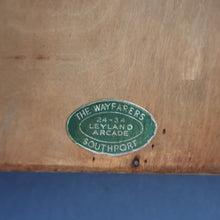 Load image into Gallery viewer, Stylish Antique Mirror with Marquetry Panel Above.  Quality British-Made ROWLEY Productions
