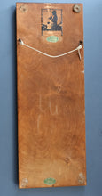 Load image into Gallery viewer, Stylish Antique Mirror with Marquetry Panel Above.  Quality British-Made ROWLEY Productions
