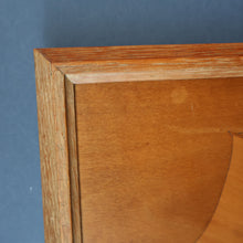 Load image into Gallery viewer, Stylish Antique Mirror with Marquetry Panel Above.  Quality British-Made ROWLEY Productions
