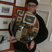 Load image into Gallery viewer, LARGE Rare 1960s Vintage G-Plan Style Desktop Teak Swivel Vanity Mirror
