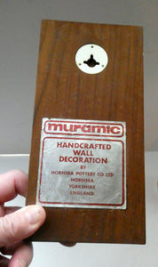 1970s HORNSEA POTTERY Muramic Plaque Designed by John Clappison: Napoleon