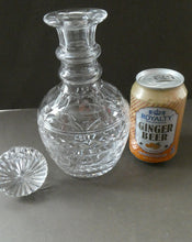 Load image into Gallery viewer, STUART CRYSTAL Wine or Port Round Decanter with IMPERIAL CUT. Etched signature
