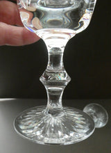 Load image into Gallery viewer, Edinburgh Crystal White Wine Glasses. STAR OF EDINBURGH Pattern. Set of Six. 6 inches
