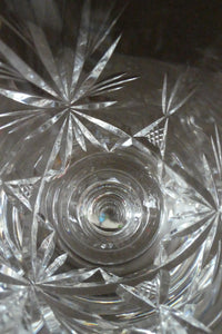 Edinburgh Crystal White Wine Glasses. STAR OF EDINBURGH Pattern. Set of Six. 6 inches