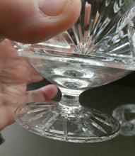 Load image into Gallery viewer, Set of SIX Matching Cut Crystal Brandy Glasses. Height 4 1/4 inches
