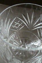 Load image into Gallery viewer, Set of SIX Matching Cut Crystal Brandy Glasses. Height 4 1/4 inches
