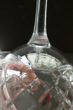Load image into Gallery viewer, SEYMOUR Pattern. Vintage TUDOR Crystal Wine Glasses. SIX GLASSES. 5 7/8 inches in height
