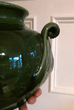 Load image into Gallery viewer, 1890s MASSIVE Arts &amp; Crafts Green Glazed Pot or Jardiniere. Made by AULT Pottery for LIBERTY
