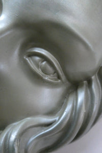 Art Deco 1930s Wall Mask by G. Leonardi. Hollywood Glamour. Original Metallic Paintwork