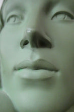 Load image into Gallery viewer, Vintage Art Deco 1930s Wall Mask by G. Leonardi. Hollywood Glamour. Original Green Patina
