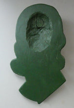 Load image into Gallery viewer, Vintage Art Deco 1930s Wall Mask by G. Leonardi. Hollywood Glamour. Original Green Patina
