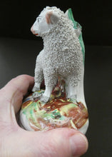 Load image into Gallery viewer, ANTIQUE Victorian 1880s Staffordshire Spill Vase. In the form of a Sheep 
