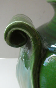 1890s MASSIVE Arts & Crafts Green Glazed Pot or Jardiniere. Made by AULT Pottery for LIBERTY