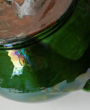 Load image into Gallery viewer, 1890s MASSIVE Arts &amp; Crafts Green Glazed Pot or Jardiniere. Made by AULT Pottery for LIBERTY
