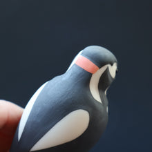 Load image into Gallery viewer, SCOTTISH POTTERY. Alasdair Dunn of Arran. Collectable 1970s Vintage Porcelain Models of Scottish a Woodpecker &amp; a Long Tailed Tit
