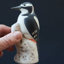 Load image into Gallery viewer, SCOTTISH POTTERY. Alasdair Dunn of Arran. Collectable 1970s Vintage Porcelain Models of Scottish a Woodpecker &amp; a Long Tailed Tit
