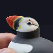 Load image into Gallery viewer, SCOTTISH POTTERY. Alasdair Dunn of Arran. Collectable 1970s Vintage Porcelain Models of Scottish Puffins

