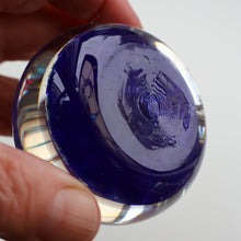Load image into Gallery viewer, Vintage Scottish Strathearn Paperweight. 13 Half Spokes &amp; Millefiori Canes 
