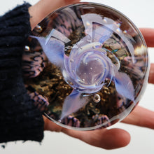 Load image into Gallery viewer, Early SELKIRK GLASS 1980s Scottish Paperweight.  MAGNUM Size with etched inscription and date on the base
