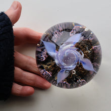Load image into Gallery viewer, Early SELKIRK GLASS 1980s Scottish Paperweight.  MAGNUM Size with etched inscription and date on the base
